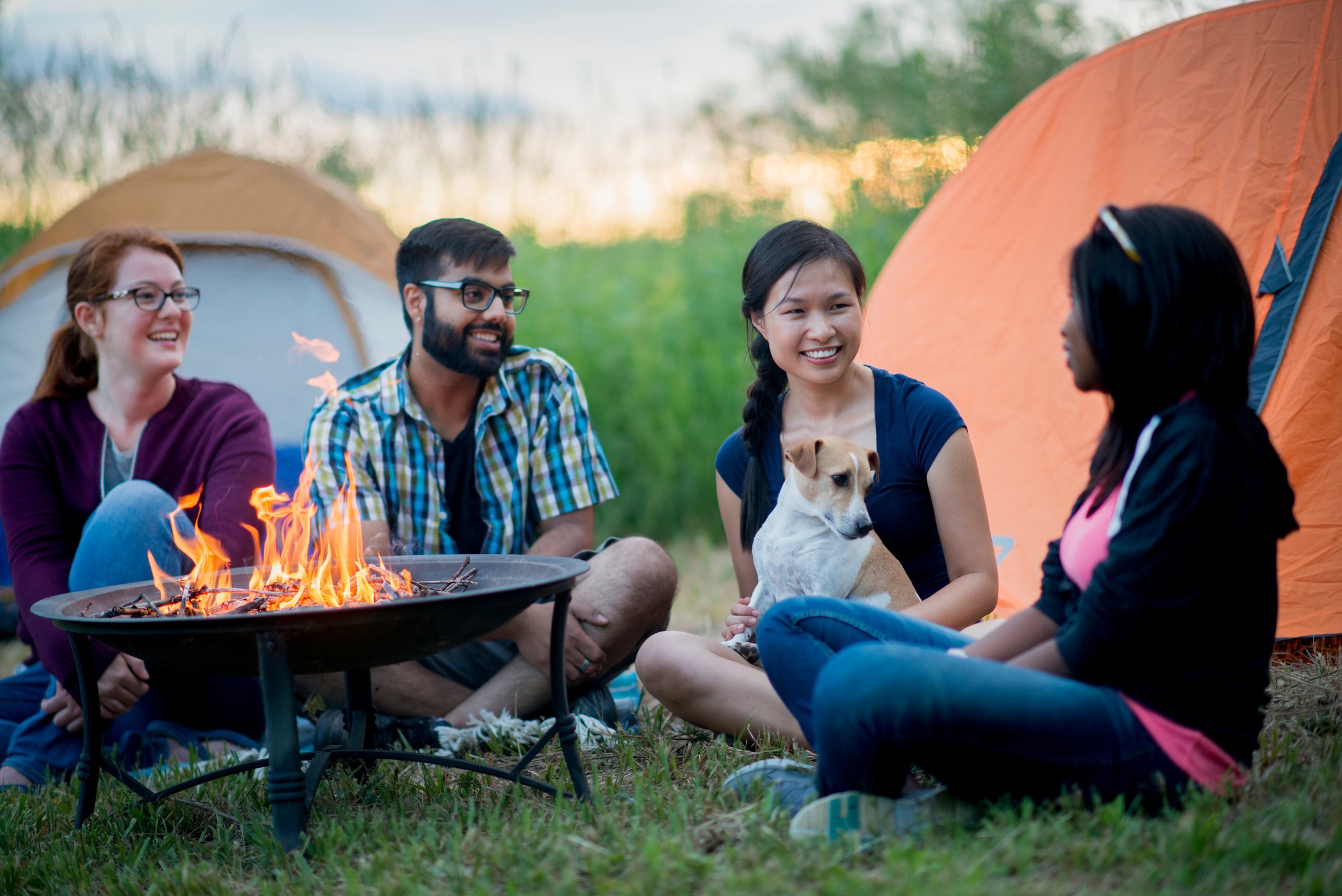 Enjoying a Camping Trip